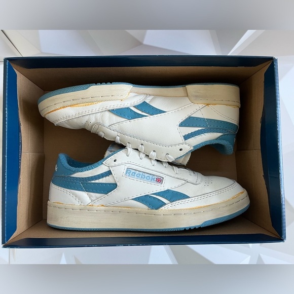 🔹 Reebok Club C 85 Revenge Vintage White Blue | Men’s Size 8 | Retro Classic - Picture 13 of 15